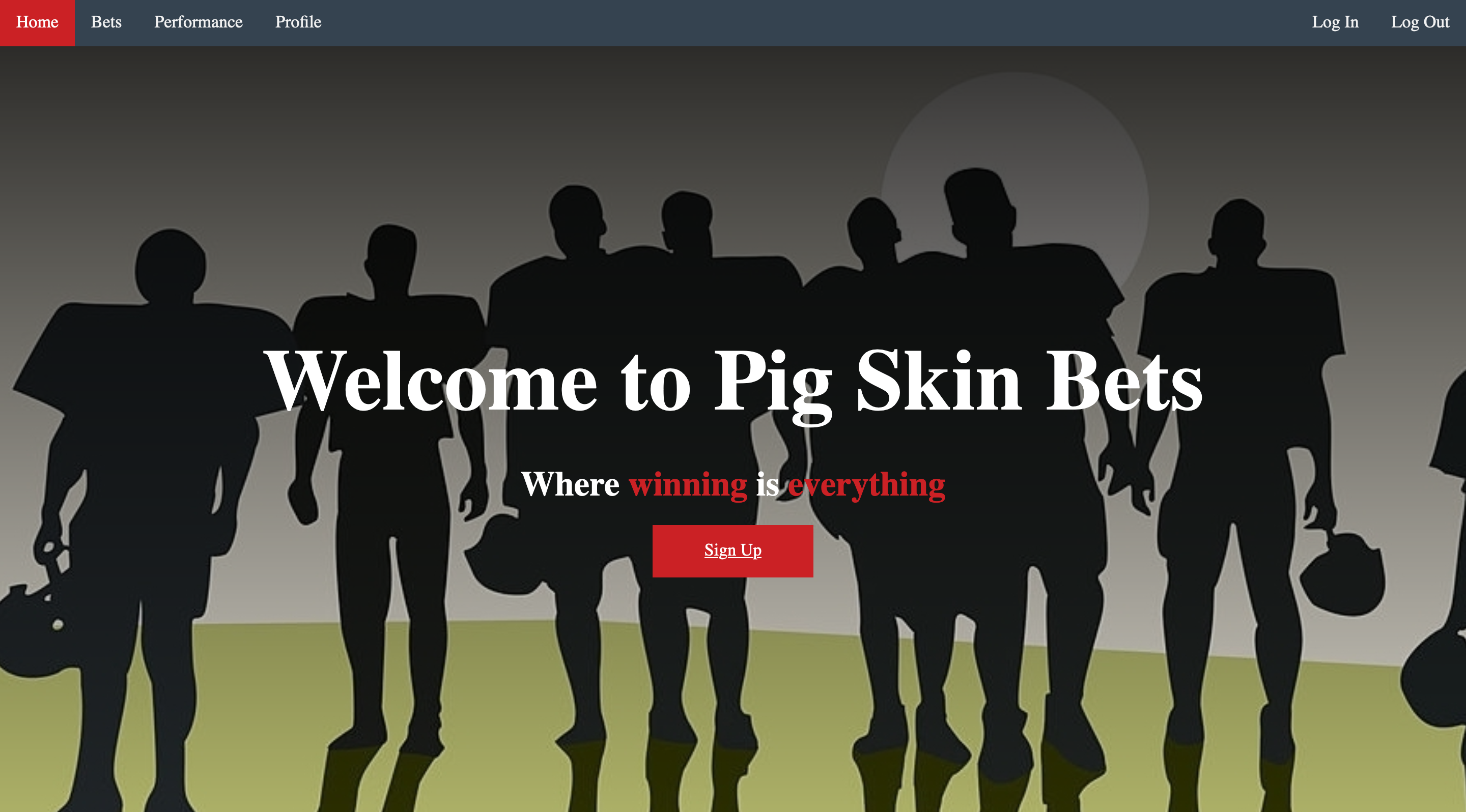 Pig Skin Bets